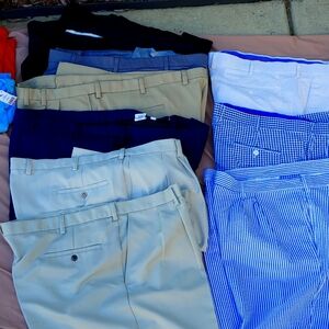 Dress shorts sizes striped size 50 pronto Uomo. Solids sizes 48 and 46. Haggar.
